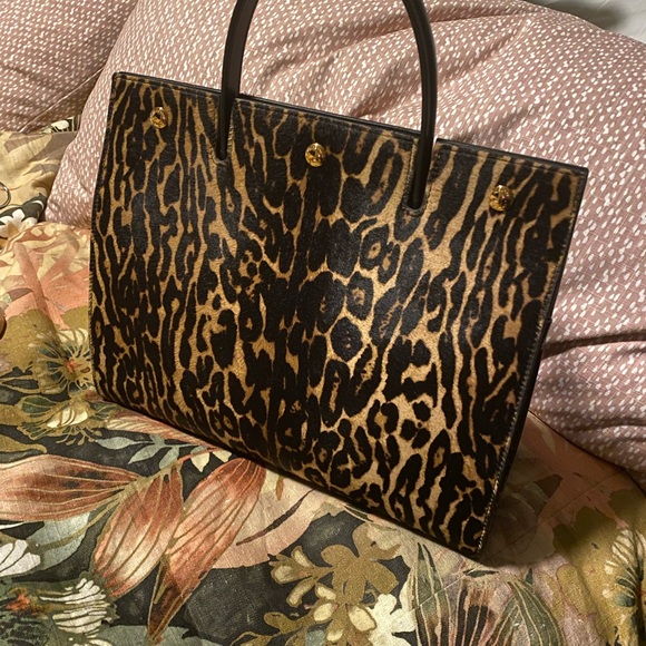NWOT 🔥BURBERRY🔥 calf hair animal print bag RARE. New condition - Picture 7 of 11